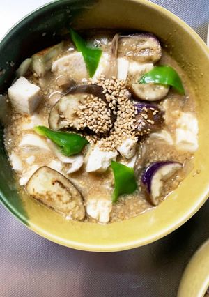 豚こまポカポカ生姜あんかけ味麻婆豆腐茄子-レシピのメイン写真