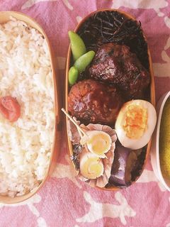 お弁当★ひじき煮洋風ハンバーグ★リメイク-レシピのメイン写真