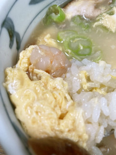 簡単 エビ卵スープ(ご飯つき)-レシピのメイン写真