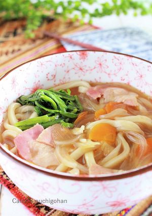 ベーコンでカレーうどん-レシピのメイン写真