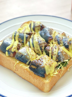 イワシ醤油煮の大葉トースト-レシピのメイン写真