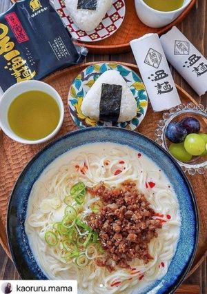 豆乳担々うどん風温麺-レシピのメイン写真