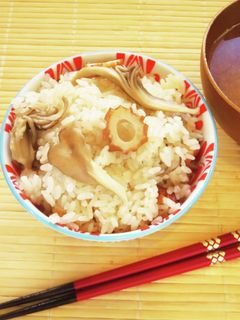 ☺白だしで簡単♪舞茸とちくわのおこわ☺-レシピのメイン写真