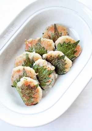 ムチモチ食感【蓮根大葉焼き】擦り下ろし-レシピのメイン写真