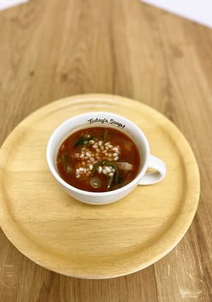 カップスープ♡もち麦のトマトスープ-レシピのメイン写真
