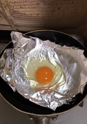 油不要　フライパンが汚れない目玉焼き-レシピのメイン写真