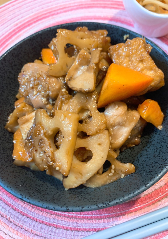 鶏ももと厚揚げと根菜の甘辛炒め-レシピのメイン写真