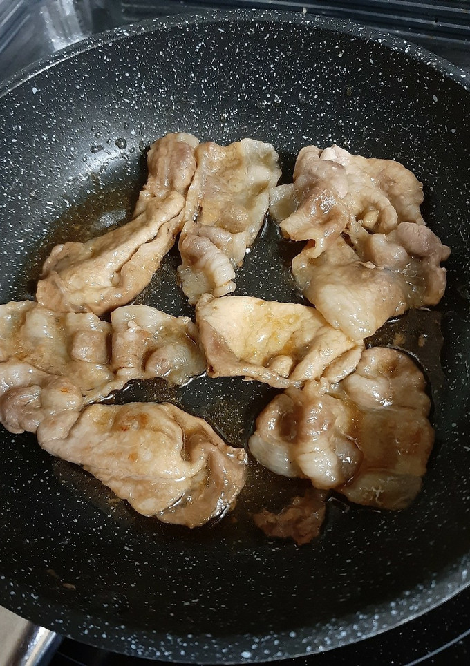 簡単！ずぼらな　しょうが焼き　お弁当朝飯-レシピのメイン写真
