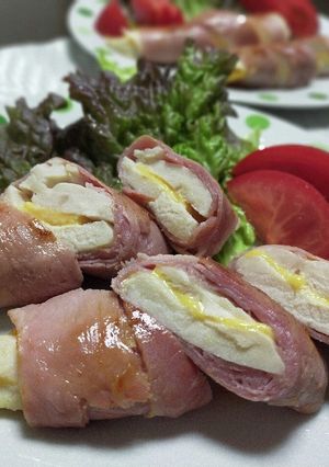 簡単おかず サラダチキン生ハム巻き♪-レシピのメイン写真