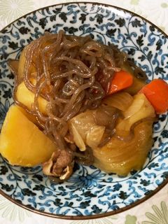 豚バラ肉で肉じゃが-レシピのメイン写真