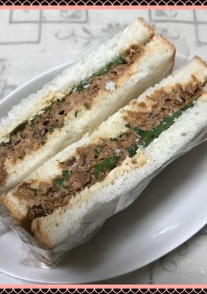 大葉とまぐろのサンドイッチ-レシピのメイン写真