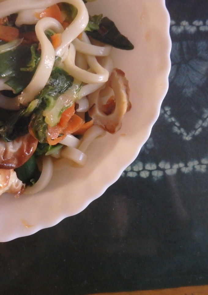 鍋の残り野菜で、和風焼うどん-レシピのメイン写真