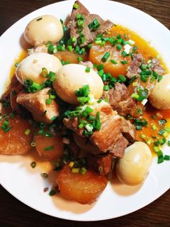 簡単☆豚肉と大根と卵の煮物-レシピのメイン写真