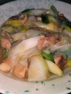 簡単!焼き鳥缶(塩味)入りネギ焼き-レシピのメイン写真
