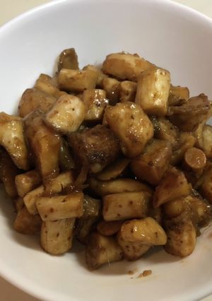 自然薯(山芋)の煮物　芋の煮っ転がし-レシピのメイン写真
