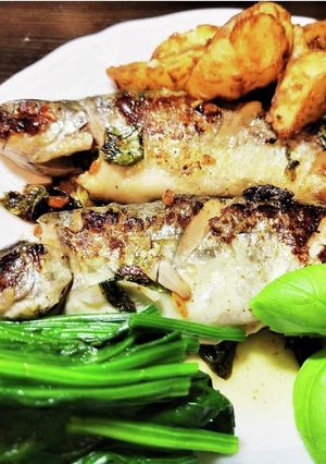 楽しい釣り堀☆ニジマスの香味バター焼き-レシピのメイン写真