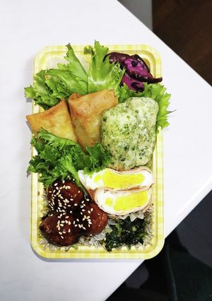 【夫婦弁当176】ささみ梅春巻と冷食-レシピのメイン写真