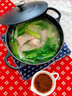 鶏もも肉で韓国風水炊き-レシピのメイン写真