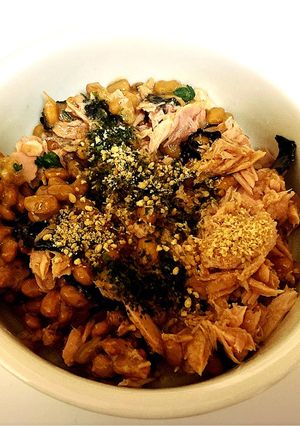 オートミールで♡納豆とツナのとろろ風丼-レシピのメイン写真