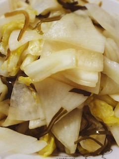 簡単おかず:白菜の塩昆布和え-レシピのメイン写真