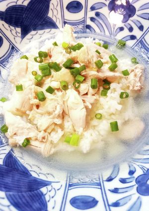 鶏手羽元とにんにくのあったかスープご飯☆-レシピのメイン写真
