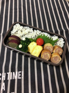 中学生弁当11/27油揚げのひき肉巻き-レシピのメイン写真