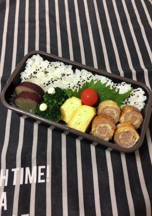 中学生弁当11/27油揚げのひき肉巻き-レシピのメイン写真