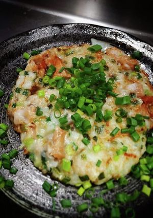 牛すじ葱のフワフワ山芋焼き@≧↺≦@)❩-レシピのメイン写真