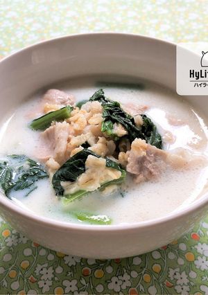 レンチン簡単♪オートミールと豚肉のスープ-レシピのメイン写真