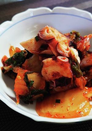 簡単!おつまみ♪タコキムチ-レシピのメイン写真