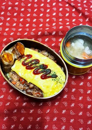 11/27 オムライスとポトフ弁当-レシピのメイン写真