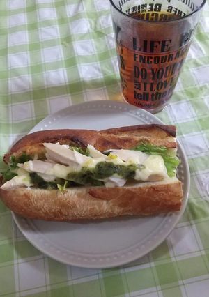 フランスパンでサンドパン-レシピのメイン写真