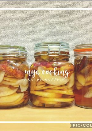 大人味！シナモンりんごブランデー酒-レシピのメイン写真