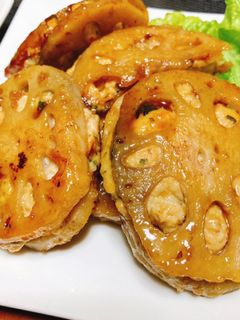 れんこんのはさみ焼き-レシピのメイン写真