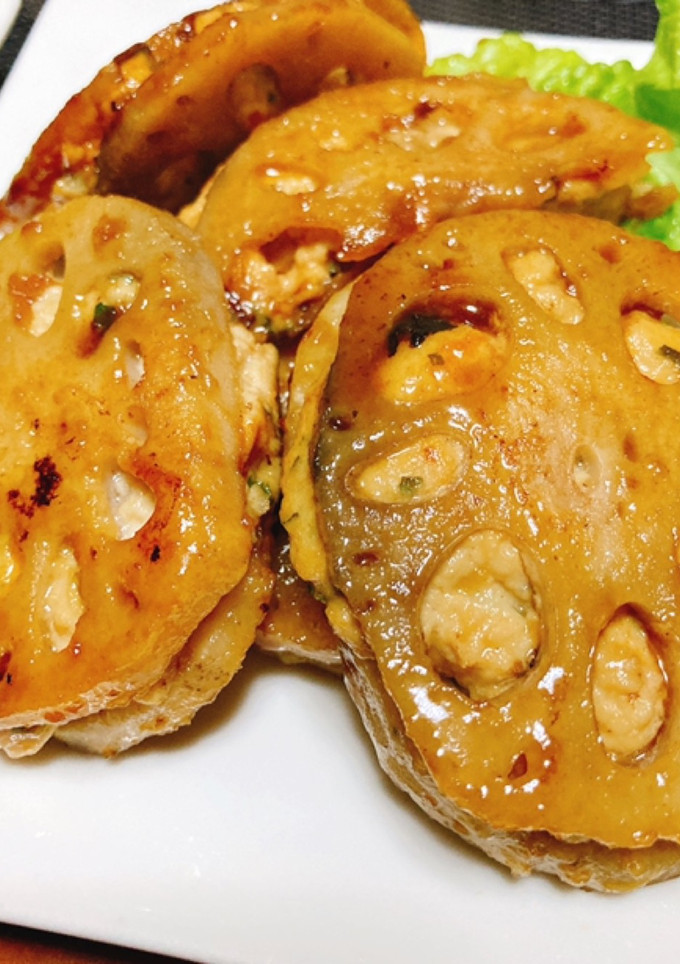 れんこんのはさみ焼き-レシピのメイン写真