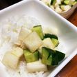 山芋ときゅうりの麺つゆのゆず胡椒和え