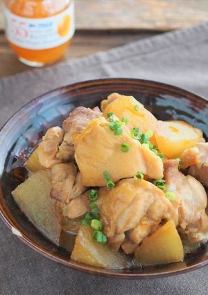 大根と鶏肉のマーマレード煮込み-レシピのメイン写真