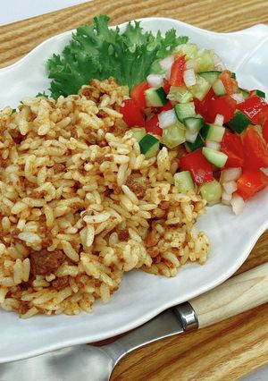 レンジで♪タコライスのジャンバラヤ風-レシピのメイン写真