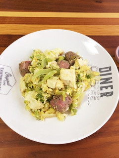 簡単 キャベツと豆腐の卵炒め-レシピのメイン写真
