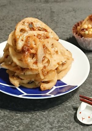 蓮根の土佐炒め：弁当野菜おかずストック-レシピのメイン写真