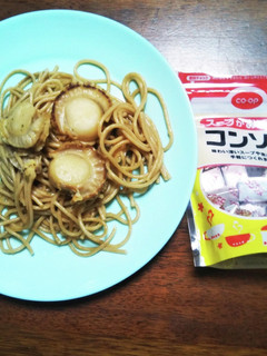 白ワインとコンソメでホタテのパスタ-レシピのメイン写真