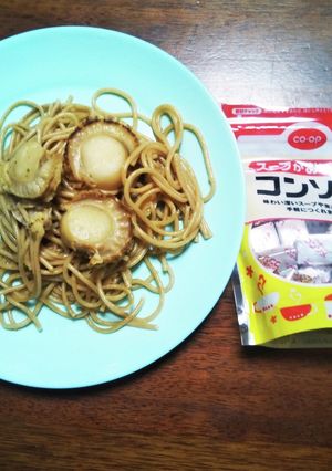白ワインとコンソメでホタテのパスタ-レシピのメイン写真