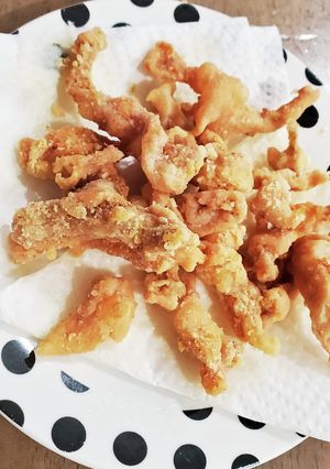 【カリカリおつまみ】☆★鶏皮の唐揚げ★☆-レシピのメイン写真