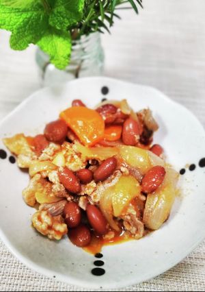 豆と塩麴豚の洋風煮込み-レシピのメイン写真