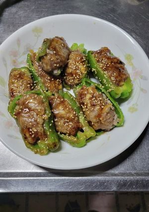 ピーマン肉詰め-レシピのメイン写真