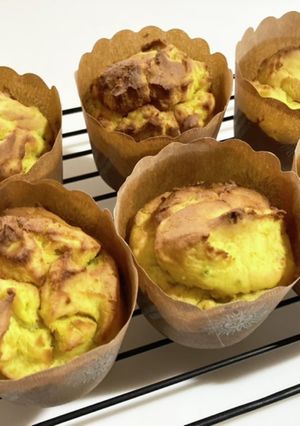 かぼちゃの米粉マフィン-レシピのメイン写真
