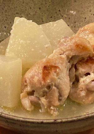☆大根と鶏手羽のワインビネガーさっぱり煮-レシピのメイン写真
