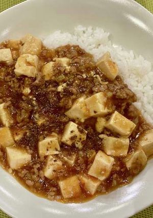 麺つゆ麻婆豆腐-レシピのメイン写真