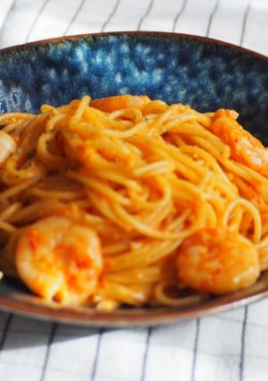 海老のクリームパスタ-レシピのメイン写真