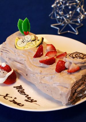 クリスマスにブッシュドノエル-レシピのメイン写真